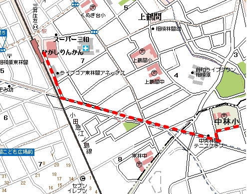 学校までの地図
