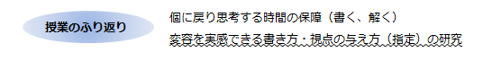 授業のふり返り